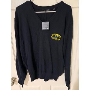 Vesi Sportswear Notre Dame Fighting Irish V-Neck Sweater Navy Mens XL NWT